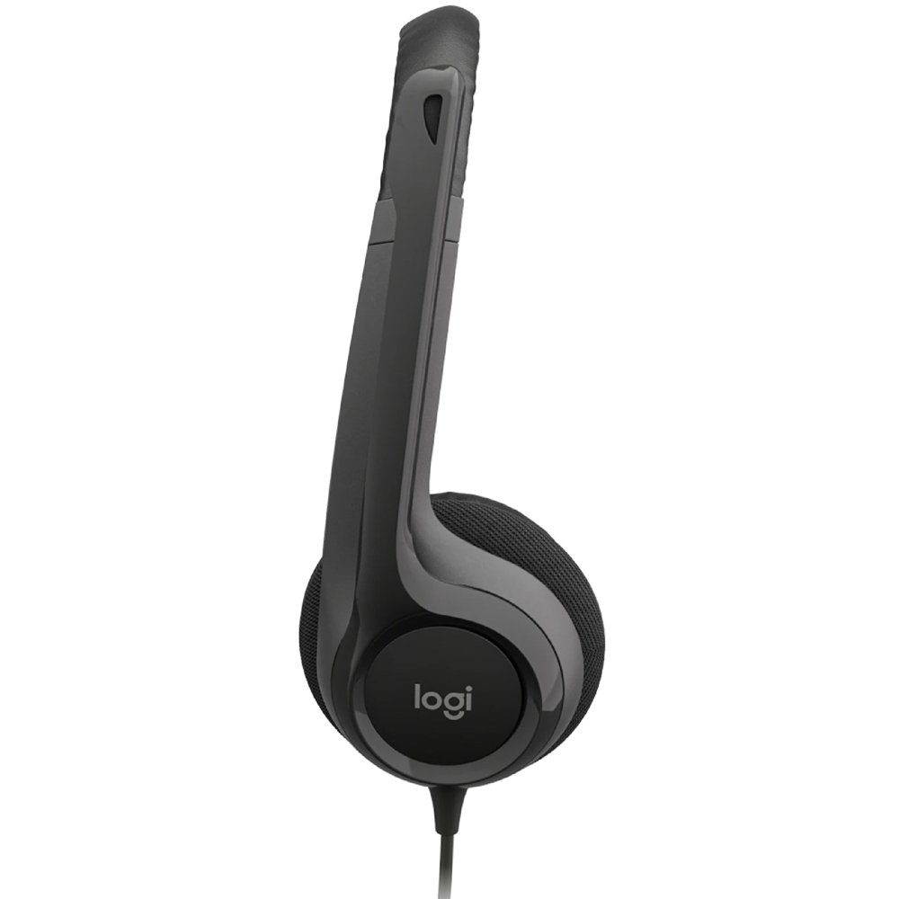 H390, LOGITECH H390 Corded Headset mic - BLACK USB (1.9 m) (L981-000406)