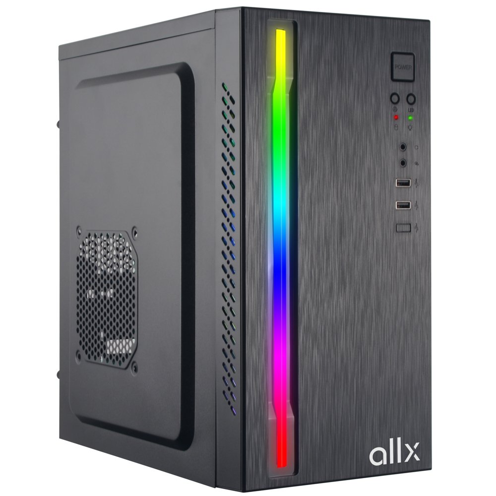 ქეისი ALLX AX-B1735, Computer Case, Micro-ATX, ITX, USBx2, AUDIO, Black