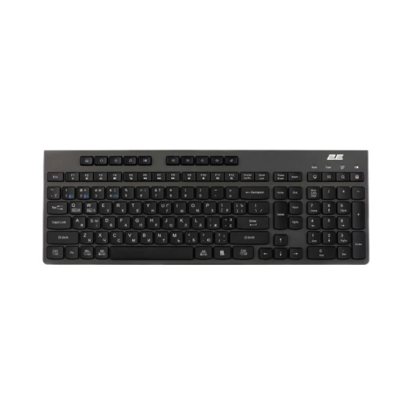 2E Keyboard membrane KS280 120key, WL/BT, EN/UK/RU, silent, black-grey