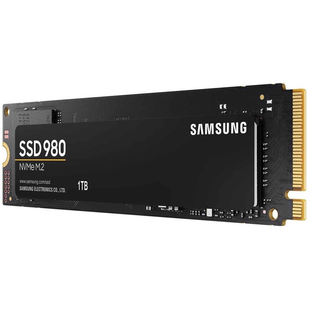 მყარი დისკი,  980 1TB, SAMSUNG, PCIe 3.0 NVMe M.2, r/w 3500/3000, 600 TBW. MZ-V8V1T0BW