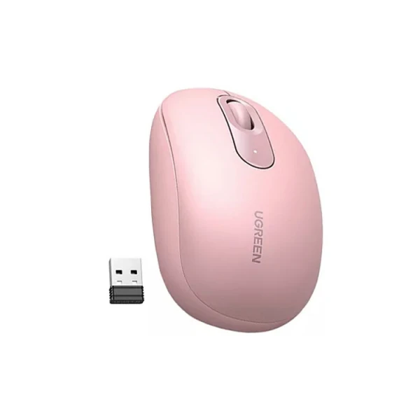 მაუსი UGREEN MU105 (90686), Wireless, USB, Mouse, Cherry Pink