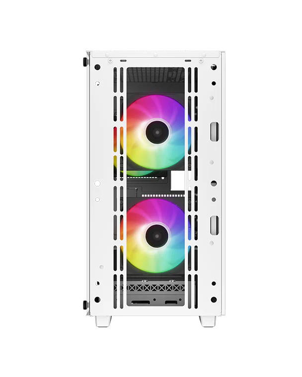 CC360 WH ARGB Deepcool,  Micro-ATX Case, 4 Slots, USB3.0×1、USB2.0×1、Audio×1, Front: 2×120mm  Rear: 1×120mm Fans,ATX PS2