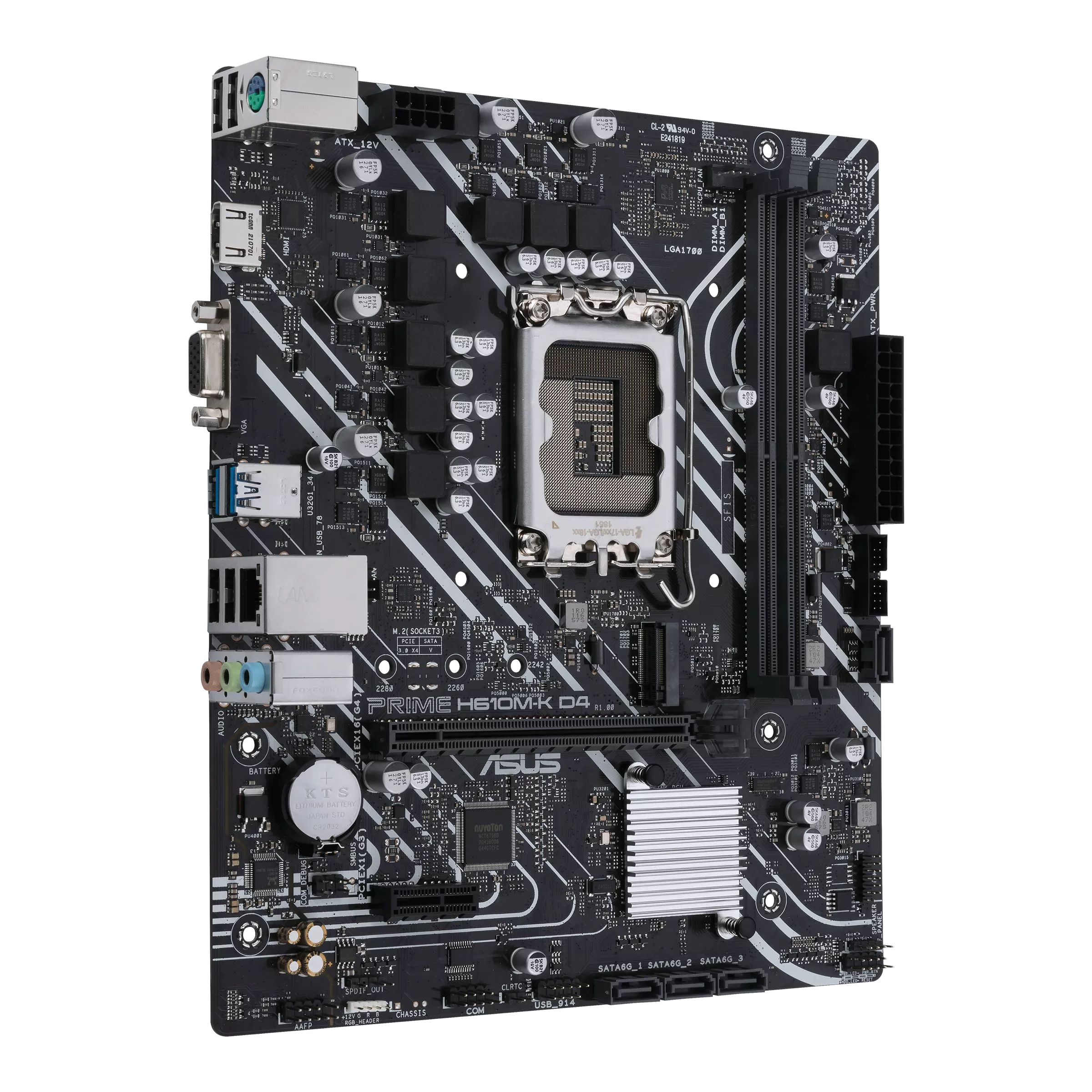 დედა დაფა: Asus PRIME H610M-K D4 2DDR4 LGA1700 - 90MB1A10-M0EAY0
