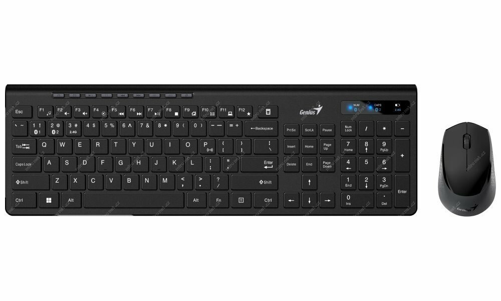 კლავიატურა, SlimStar 8230, Genius, Wireless BT , შავი.