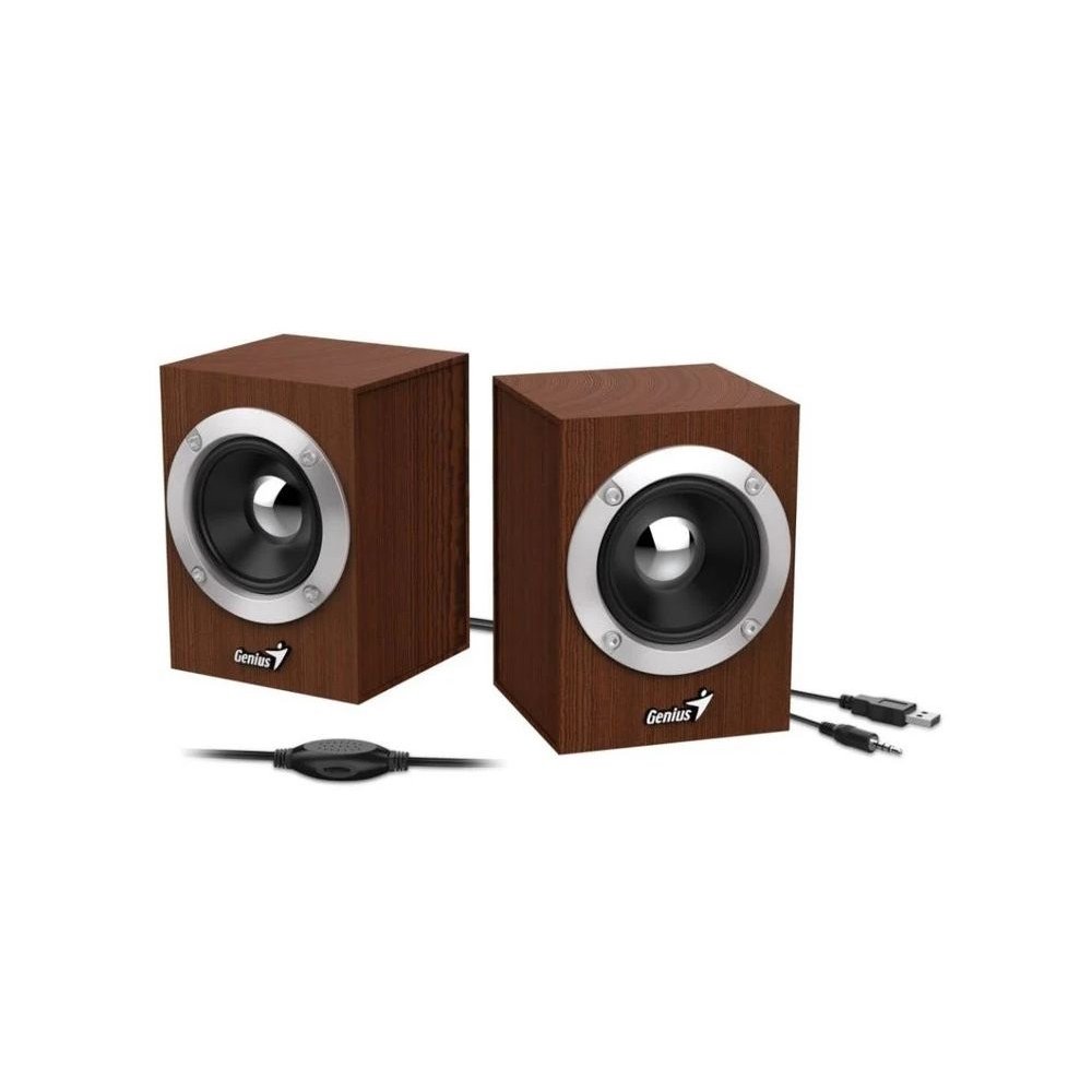 ხმამაღლამოლაპარაკე SP-HF280, Genius Stereo USB Powered Speakers Wood