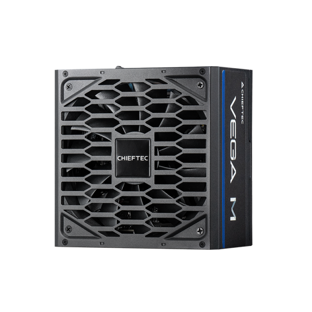 CHIEFTEC PSU Vega M (750W), >90%, 80+ Gold, 135mm FDB, 1xMB 24pin(20+4), 2xCPU 8pin(4+4), 3xMolex, 6xSATA, 4xPCIe 8pin(6+2), 1xPCIe GEN5 16pin, Fully