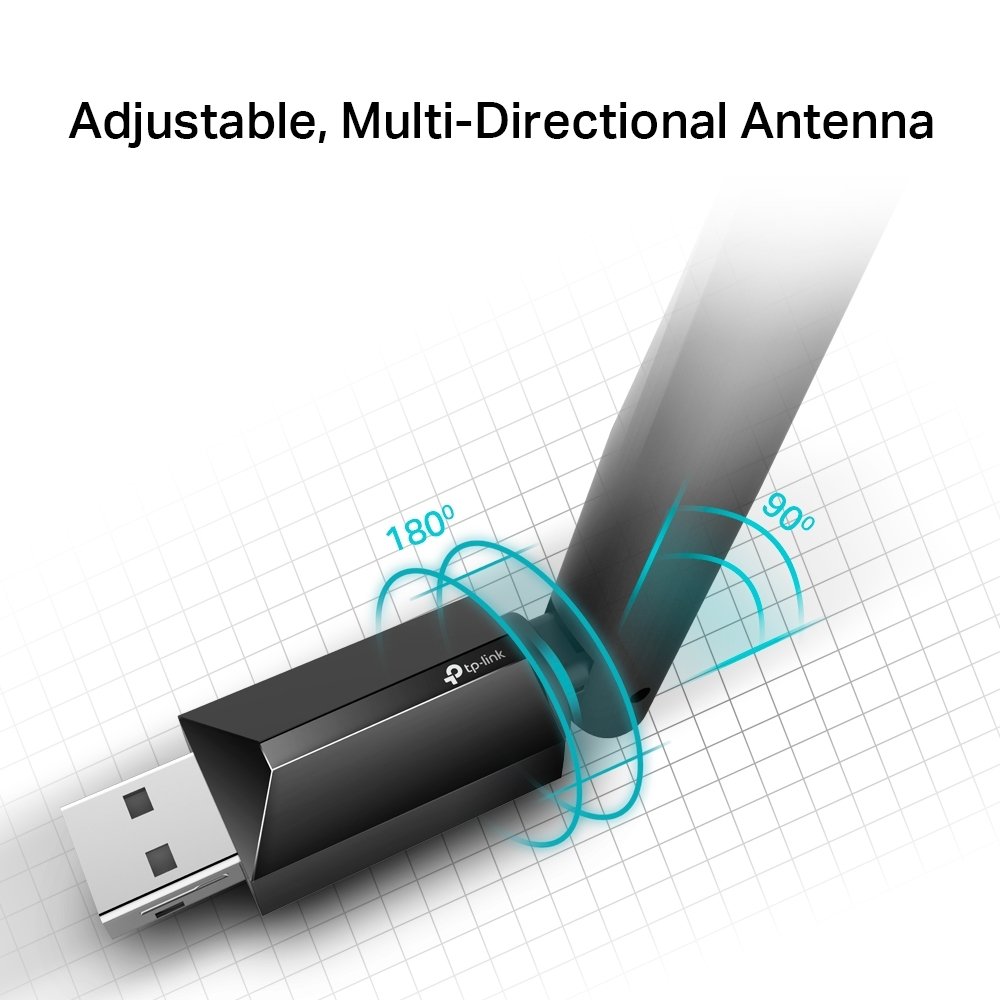 რადიო ქსელი - Archer T2U Plus, TP-Link, AC600 Wireless Dual Band USB Adapter