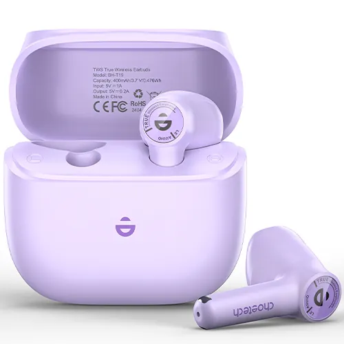 Choetech BH-T19 ENC in-ear headphones Purple