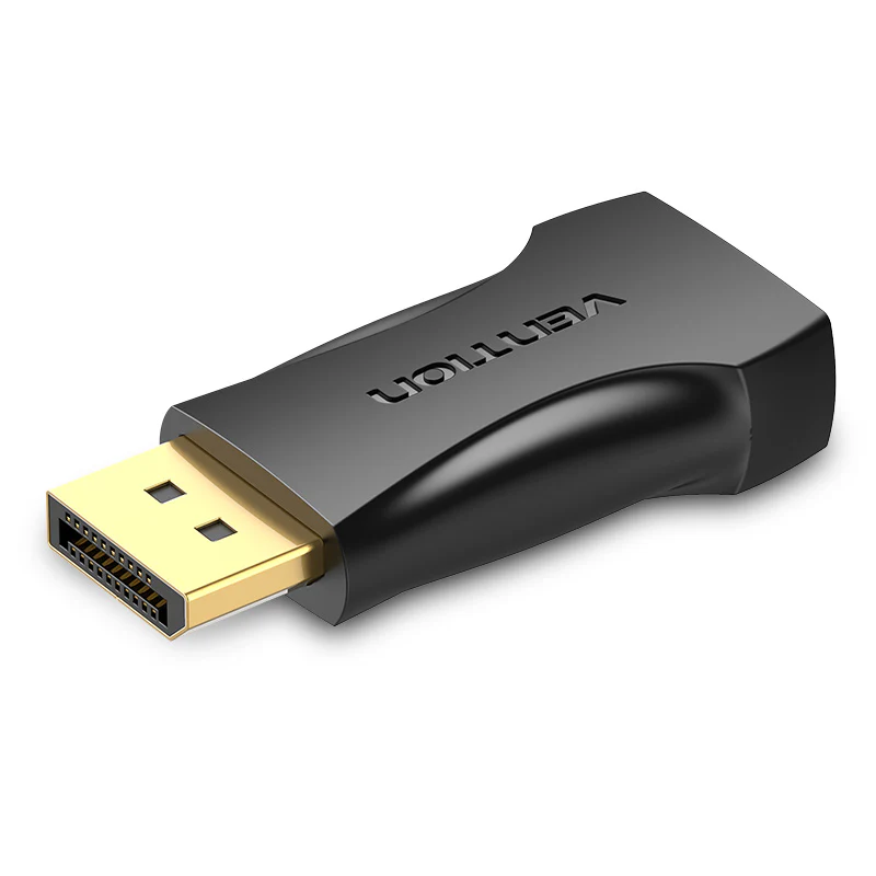 VENTION HBPB0 DisplayPort Male to HDMI Female 4K Adapter Black (DP TO HDMI)