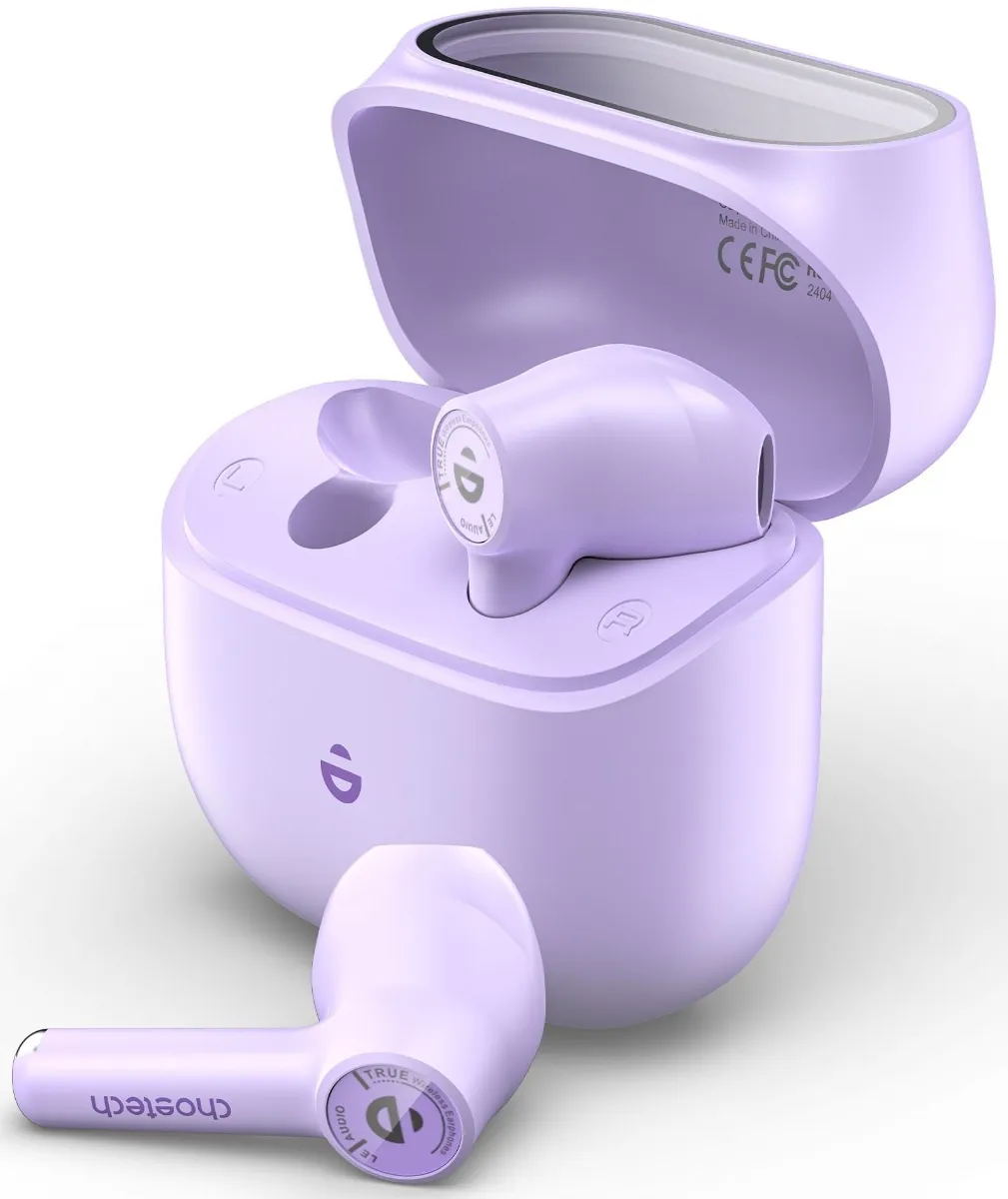 Choetech BH-T19 ENC in-ear headphones Purple