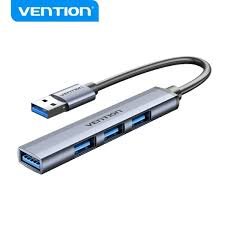 VENTION CKOHB USB 3.0 to USB 3.0/USB 2.0*3 Mini Hub 0.15M Gray Metal Type
