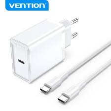 VENTION FAHWF-EU 1-port 25W USB-C Wall Charger with 6922794774957USB-C Cable EU-Plug White