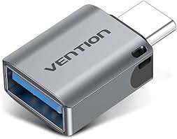 VENTION CDQH0 USB-C Male to USB 3.0 Female OTG Adapter Gray Aluminum Alloy Type