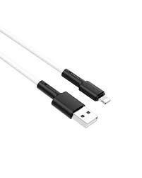 BOROFONE BX31 Soft silicone charging data cable for Lightning White