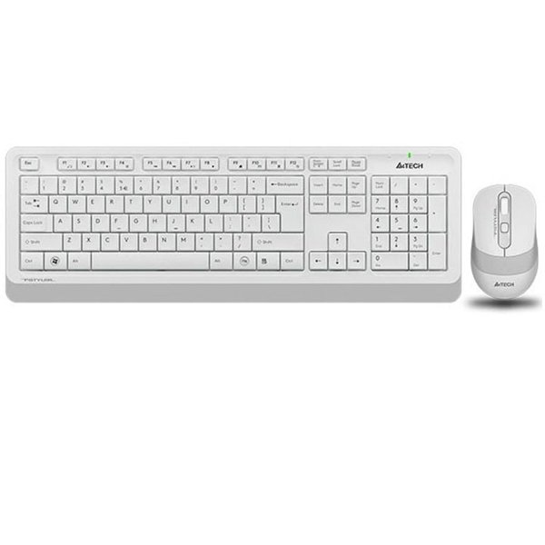 კლავიატურა-მაუსი: A4tech Fstyler FG1010 Wireless Combo Set EN/RU White
