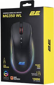 2E GAMING Mouse MG350 WL, RGB USB Black