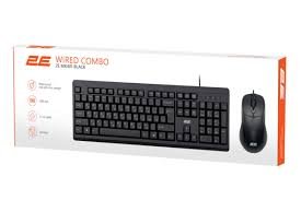 2E Combo keyboard and mouse MK401 USB-A, EN/UK, black
