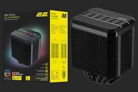 2E GAMING CPU cooler Air Cool ACM90D4, ARGB LGA 1700, 2011, 1366, 1200, 115x, AM5, AM4, AM3, 4pin PWM, TDP 180W