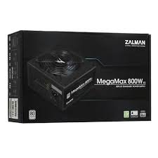 Zalman PSU Megamax (800W), 83%, 80+ White, 120mm, 1xMB 24pin(20+4), 2xCPU (8pin+(4+4)pin) 4xMolex, 8xSATA, 4xPCIe 8pin(6+2)