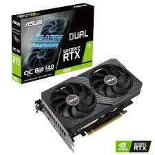ASUS Graphic Card GeForce RTX 3050 6GB GDDR6 DUAL OC DUAL-RTX3050-O6G
