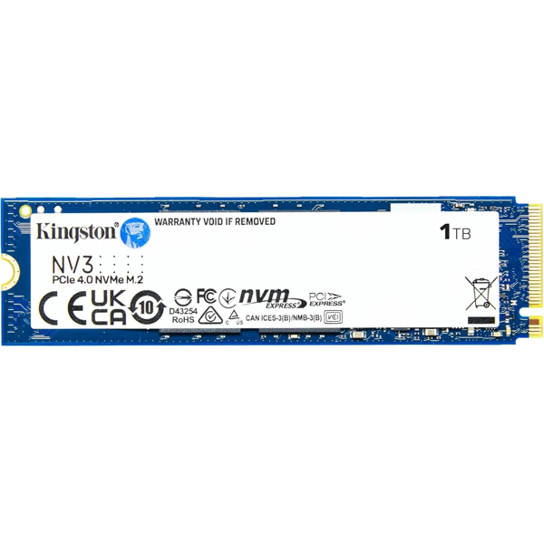 SNV3S/1000G Kingston SSD 1000GB NV3 M.2 2280 PCIe 4.0 NVMe SSD