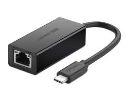 ლან ადაპტერი UGREEN 30287 USB 2.0 Type C 10/100Mbps Ethernet Adapter 110mm (Black)