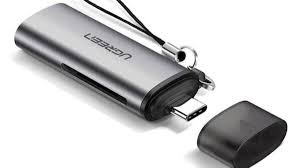 ბარათის წამკითხველი UGREEN CM184 (50704) USB-C to TF / SD Card Reader, Silver Type-C