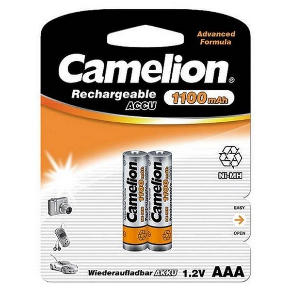 1940 Camelion Ni-MH AAA 1100mAh აკუმულატორი, 2ც შეკვრა NH-AAA1100BP2