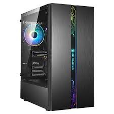 2E GAMING PC case Runa G2107 without PSU, 1xUSB3.0, 2xUSB2.0, 1x120mm ARGB, VGA 325mm, LCS ready, TG Side Panel, ATX, black