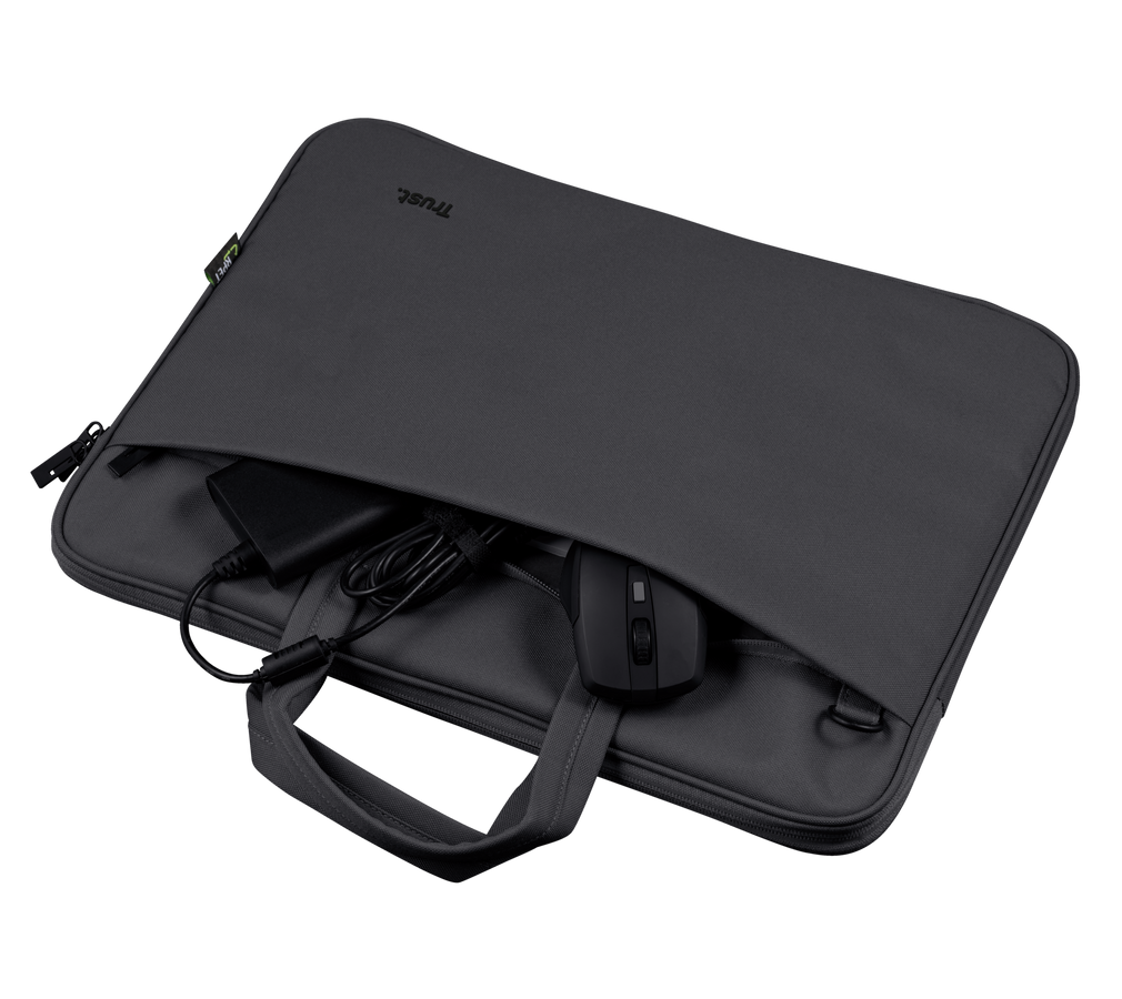 24447 TRUST BOLOGNA LAPTOP BAG 16″ ECO BLACK