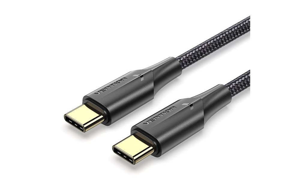 VENTION TRDBH USB 2.0 Type-C Male to Type-C Male 3A Cable 2M Aluminum Alloy Type