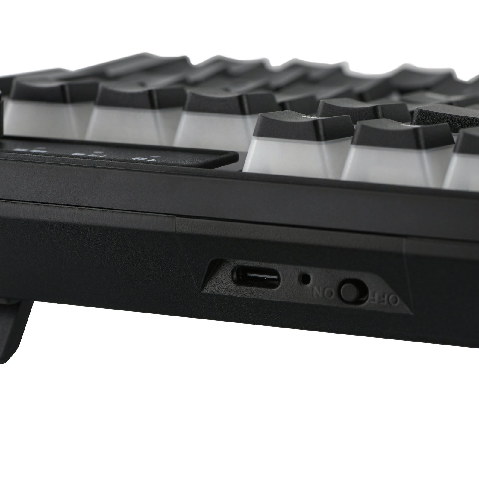 2E GAMING Membrane keyboard KG390 100key, USB-A/WL/BT, EN/UA, RGB, black