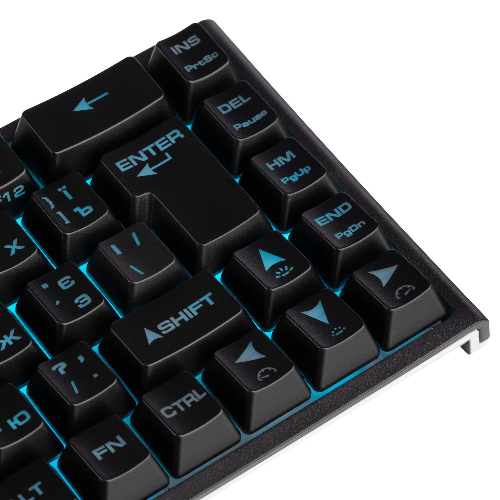2E GAMING Membrane keyboard KG350 68key, USB-A, EN/UA/RU, RGB, black