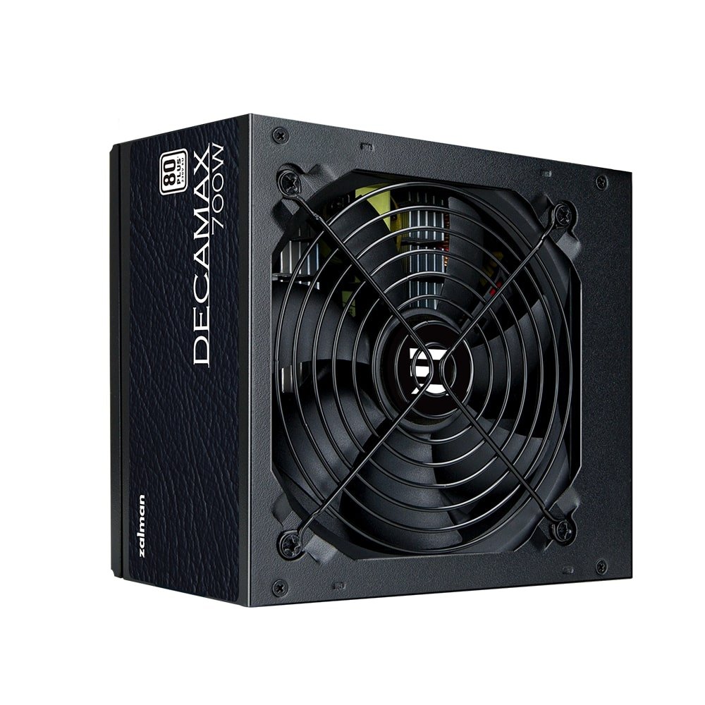 Zalman PSU Decamax  (700W) 85%, 80 Plus, 120мм, 1xMB 24pin(20+4), 1xCPU 8(4+4)+4pin, 3xMolex, 6xSATA, 4xPCIe 8pin(6+2)