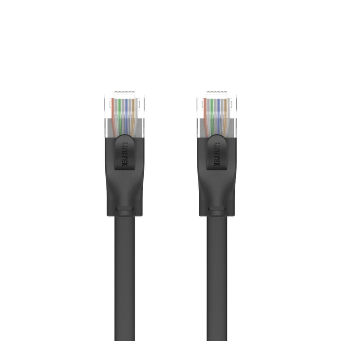 ქსელის კაბელი თავაკებით,  C1810GBK, UNITEK, 2M, CAT.6 Flat Cable.
