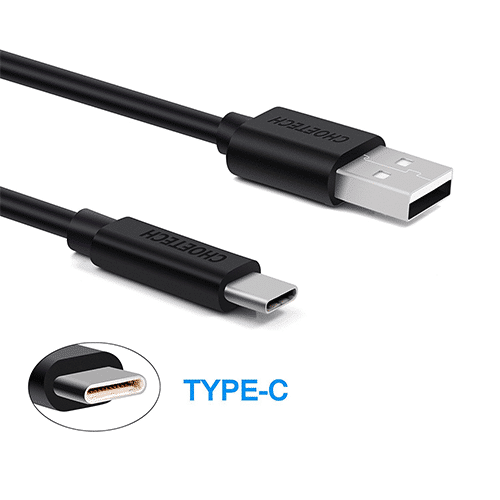 Choetech AC0002 1m usb-A to type-c PVC cable