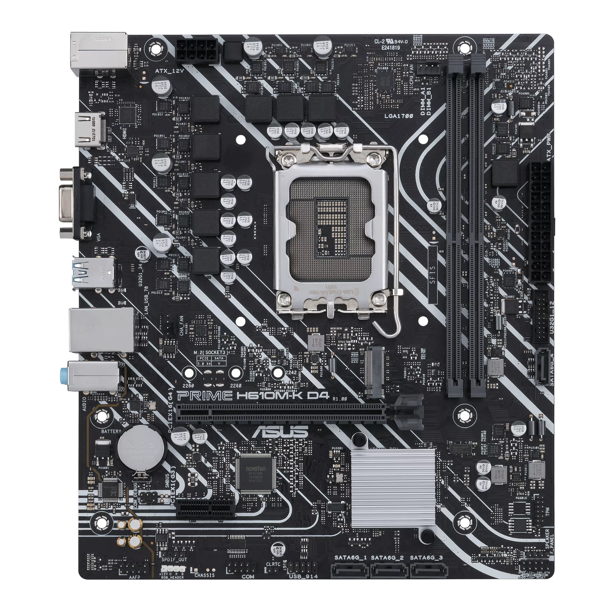 დედა დაფა: Asus PRIME H610M-K D4 2DDR4 LGA1700 - 90MB1A10-M0EAY0