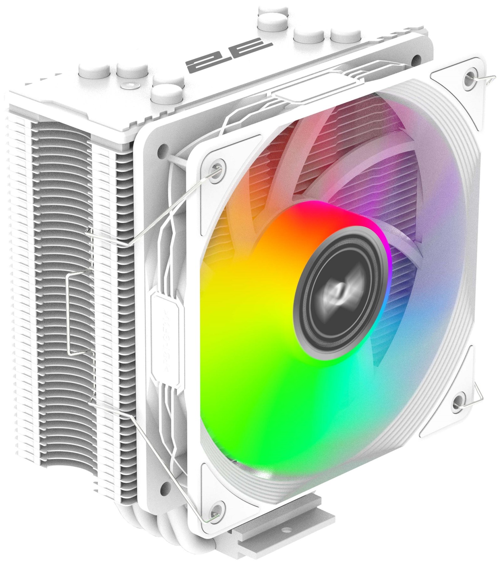 2E GAMING CPU cooler Air Cool ACN120W-ARGB, LGA1851, 1700, 1200, 115x, 1366, AM5, AM4, AM3, AM3+, AM2 ,AM2+, FM2, FM1 4pin PWM, 3pin +5VARGB, TDP 180W