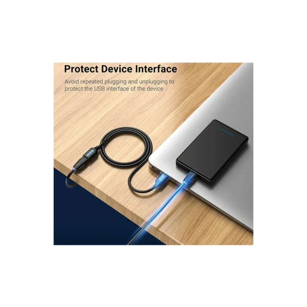 VENTION CBHBH USB 3.0 A Male to A Female Extension Cable 2M black PVC Type