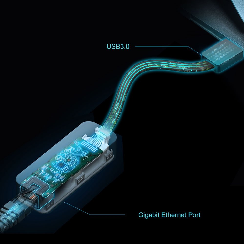 UE306, TP-Link, USB 3.0 RJ45 to Gigabit Ethernet Network Adapter