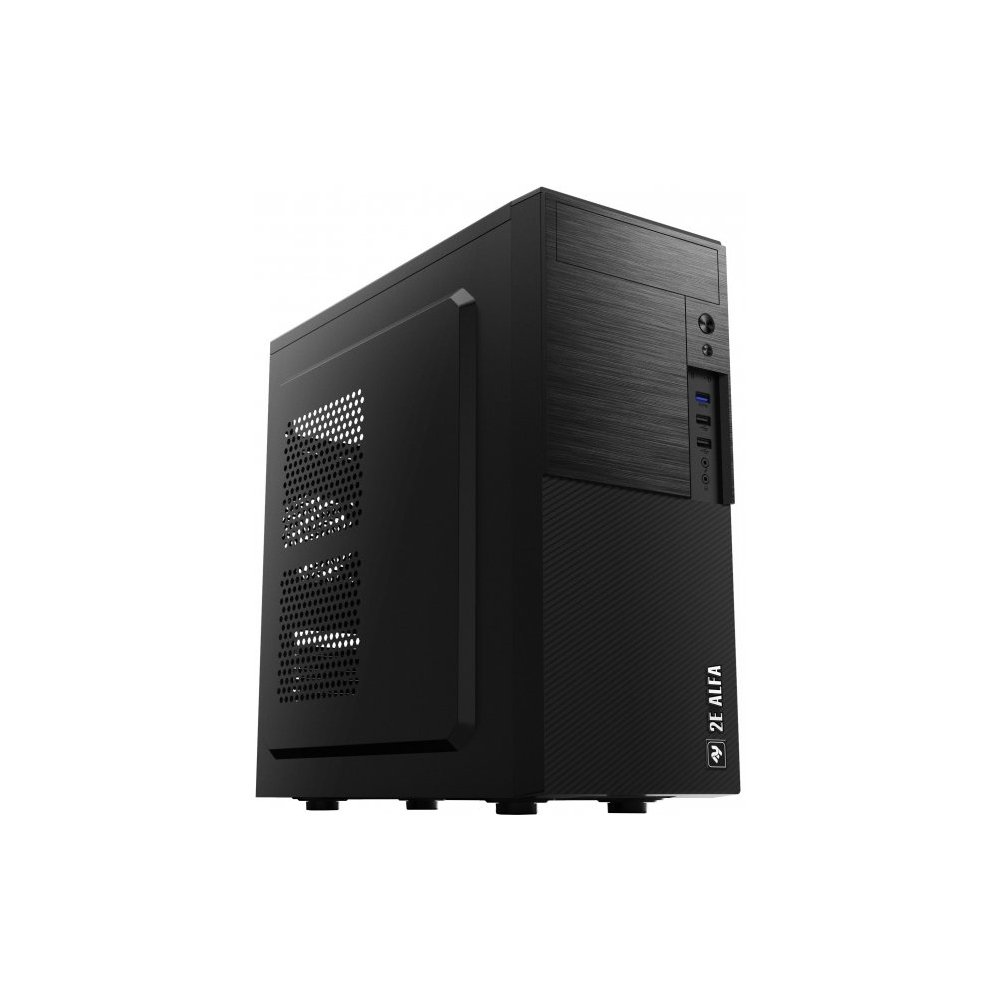 2E PC case Alfa E190-3U without PSU, 2xUSB3.0, 1xUSB2.0, VGA 320mm, ATX, black