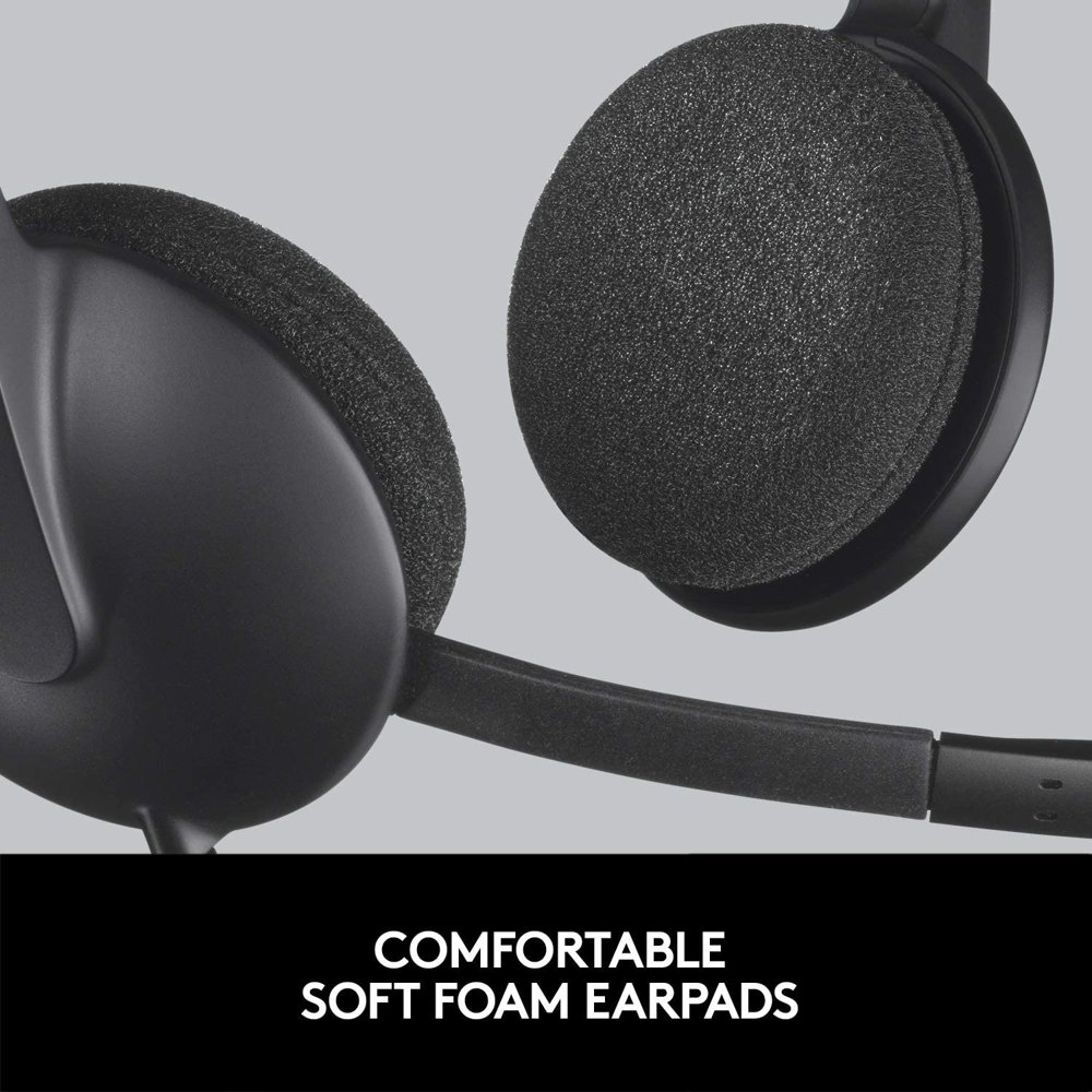 LT-H340/981-000475 LOGITECH H340 USB BLACK headset, with mic BLACK USB 1.8 m (981-000475)