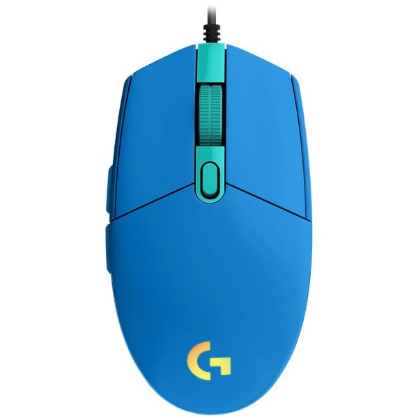 მაუსი - G102, Logitech Corded Gaming Mouse, RGB lighting, 200 – 8,000 dpi,  6 buttons, 2.1 m, BLUE - USB 1Y (L910-005801)