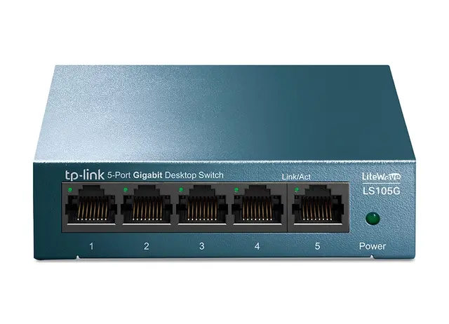 ქსელის გამანაწილებელი,  LS105G, TPLINK, 5-Port Gigabit Desktop Switch. 10/100/1000Mbps