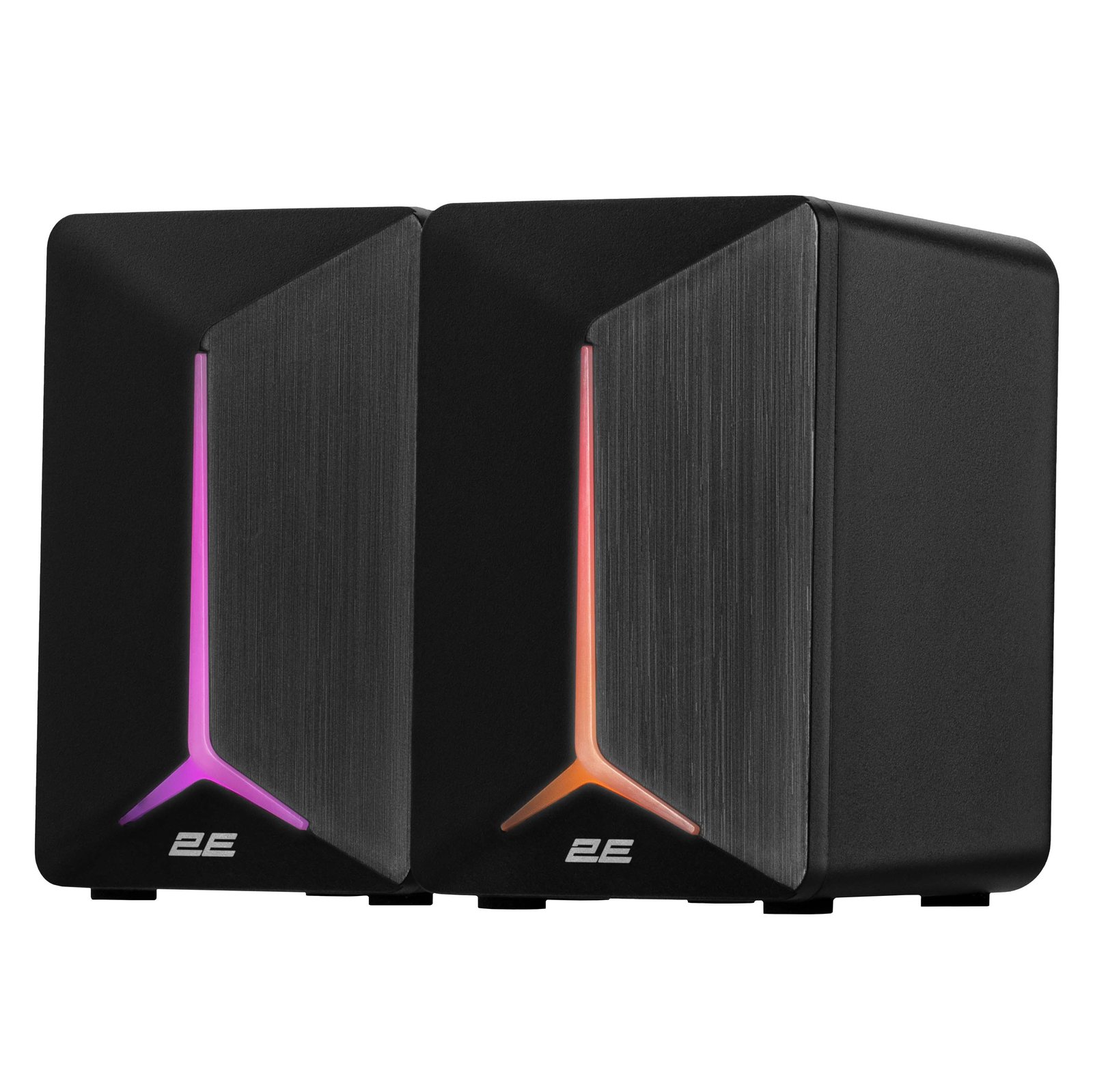 2E GAMING Speakers SG300, 2.0, 3.5mm, RGB, black