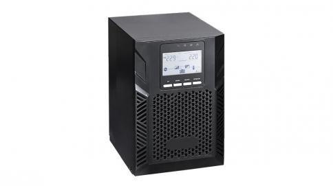 UPS - 2KVA/1.8KW On-line Tower, საჭიროებს 4 გარე მიერთების აკუმულატორს
