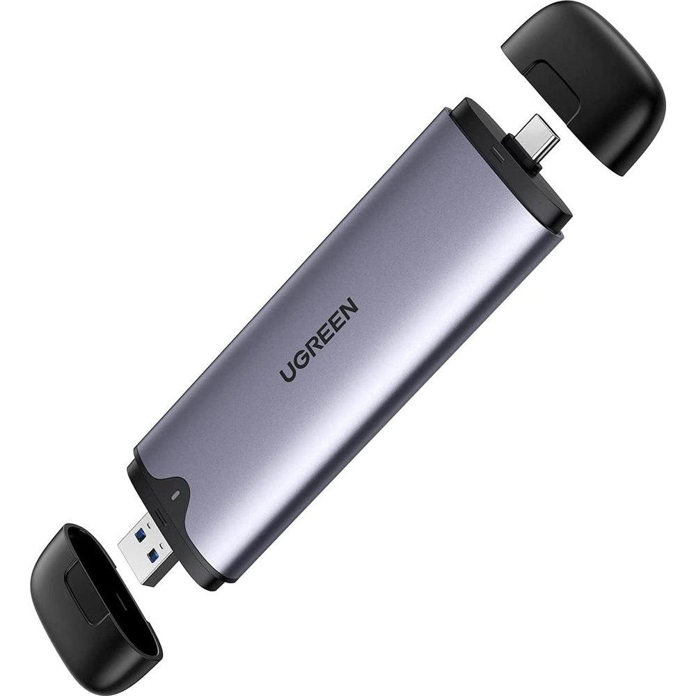 გარე მყარი დისკის ჩასადები Ugreen CM353 (70532), USB-C + USB-A M.2 NVMe Hard Drive Enclosure