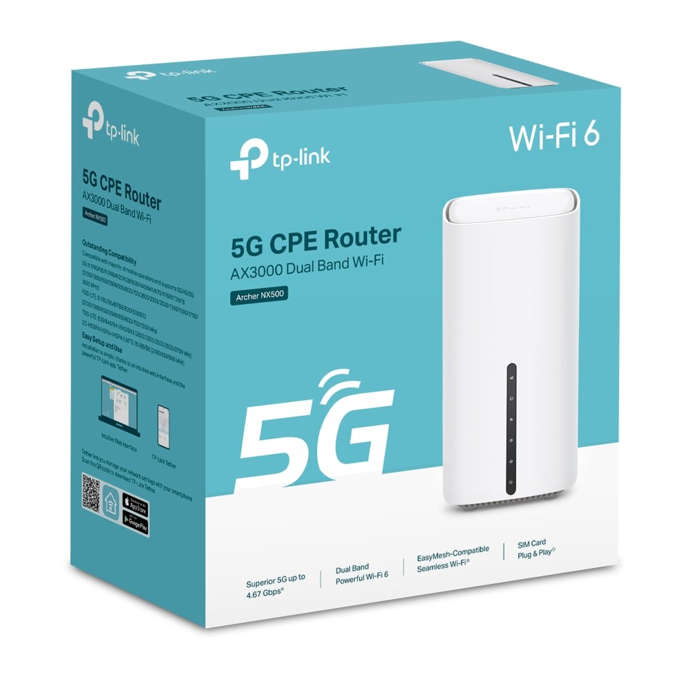 Archer NX500 5G LTE  WiFi Router TP-Link  AX3000 Wireless Dual-Band Gigabit Router