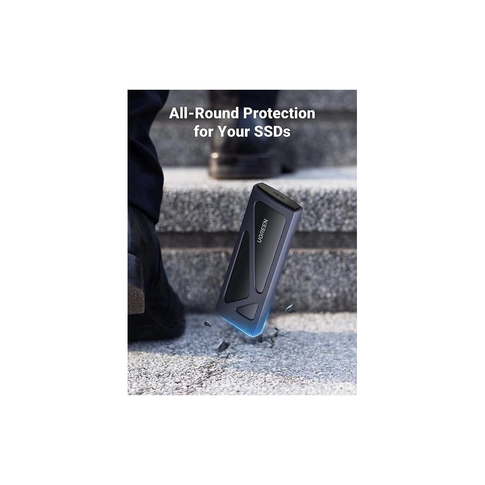 მყარი დისკის ქეისი UGREEN CM578(15512), M.2 NVMe SSD Enclosure Adapter, Grey