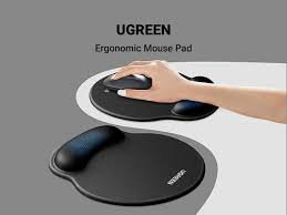 მაუსის პადი UGREEN LP668 (25245), Mouse Pad With Wrist Rest, S, Black